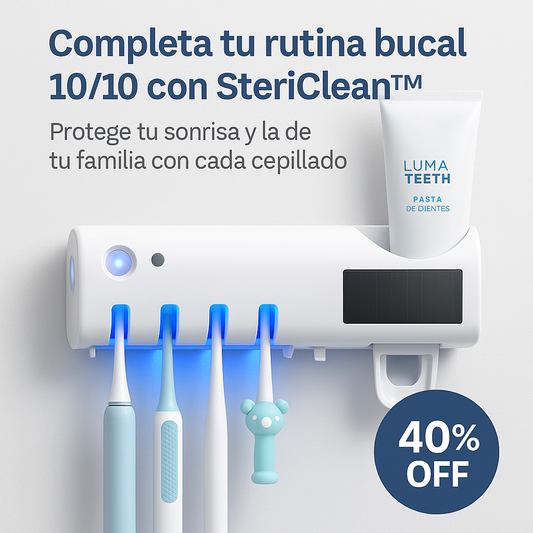 SteriClean™ Mantiene tu cepillo libre de bacterias