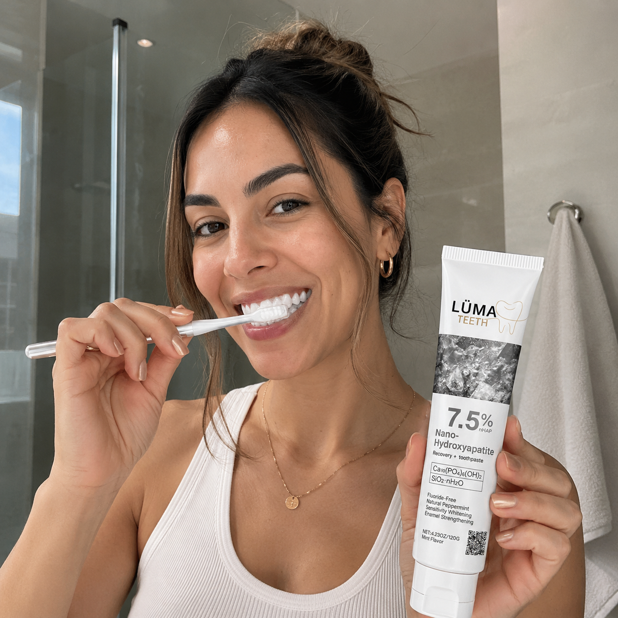 LÜMA Teeth™ Pasta Dental de Nano-Hidroxiapatita