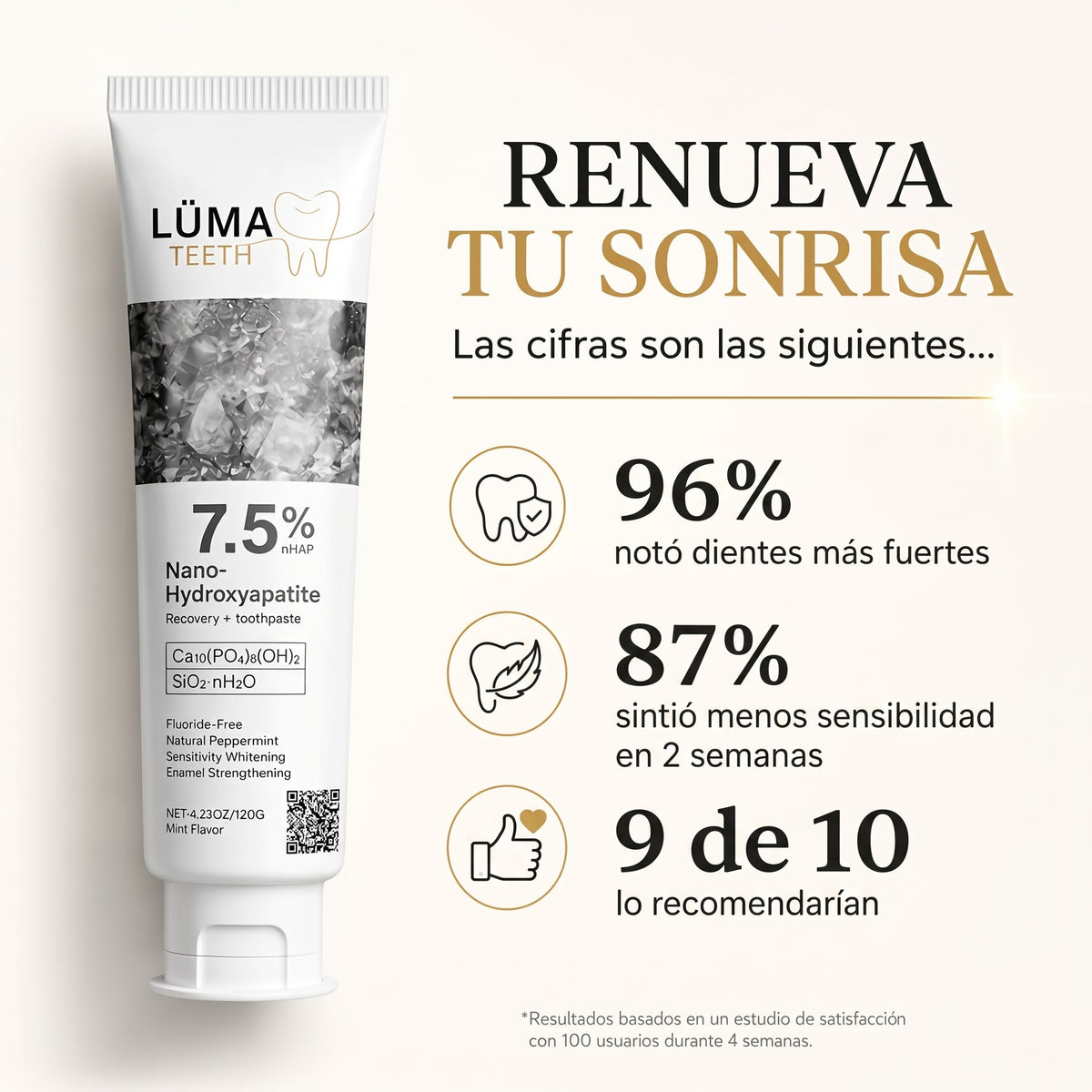 LÜMA Teeth™ — Pasta Dental Restauradora