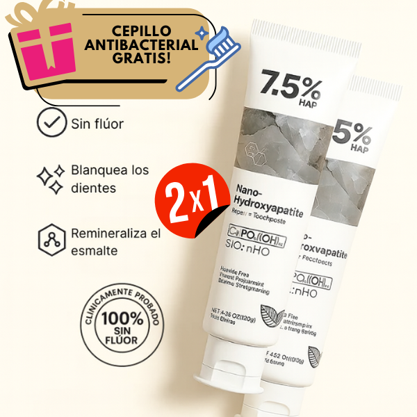 LÜMA Teeth™ Pasta Dental de Nano-Hidroxiapatita